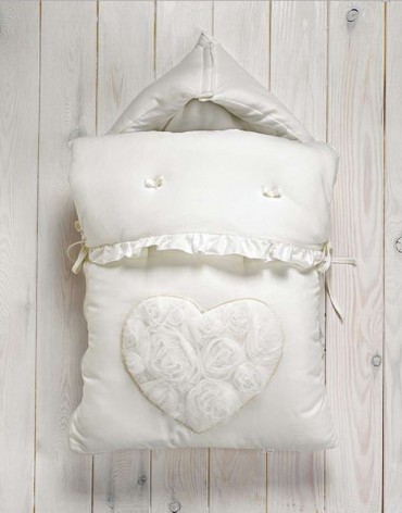 Конверт-одеяло для новорожденного Romance Ecru Luxury, авторский дизайн, Италия