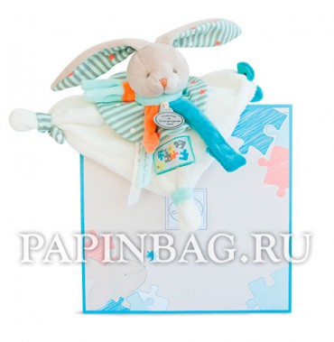 Игрушка-комфортер развивающая "Happy Bunny" с держателем для соски, 18 см (подарочная коробка) Игрушка-комфортер развивающая "Happy Bunny" с держателем для соски, 18 см (подарочная коробка)